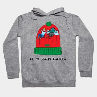 Cu musca pe caciula (de Craciun) Hoodie